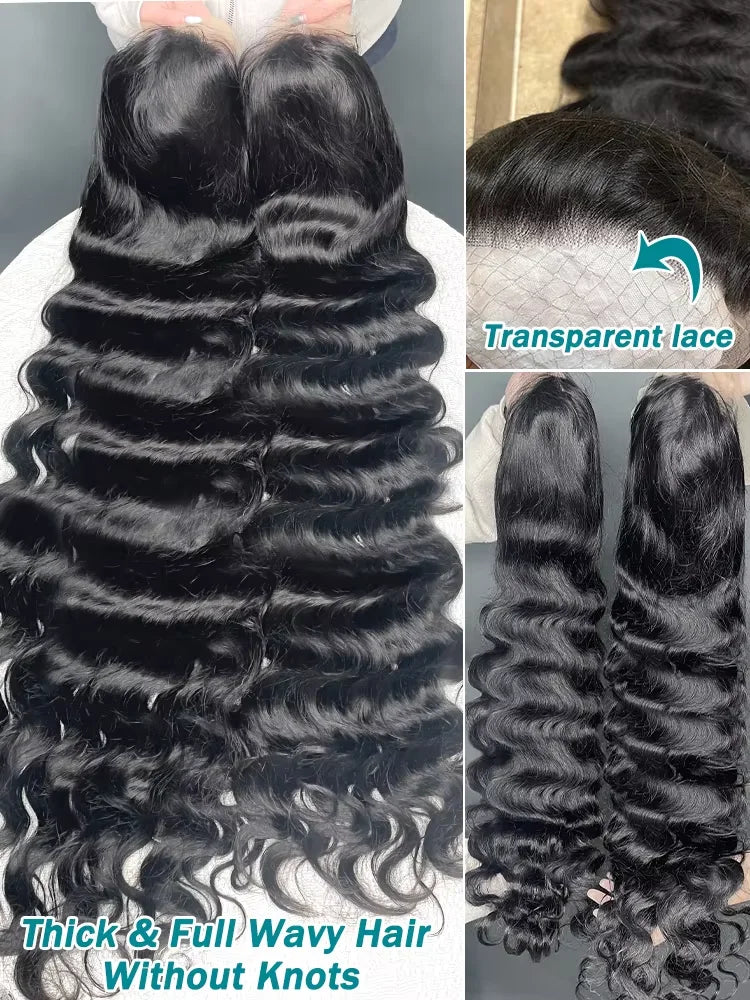 30 Inch Body Wave 13x6 Hd Lace Frontal Wig 250 Density 100% Peruvian Human Hair Pre plucked Lace Front Wigs For Black Women