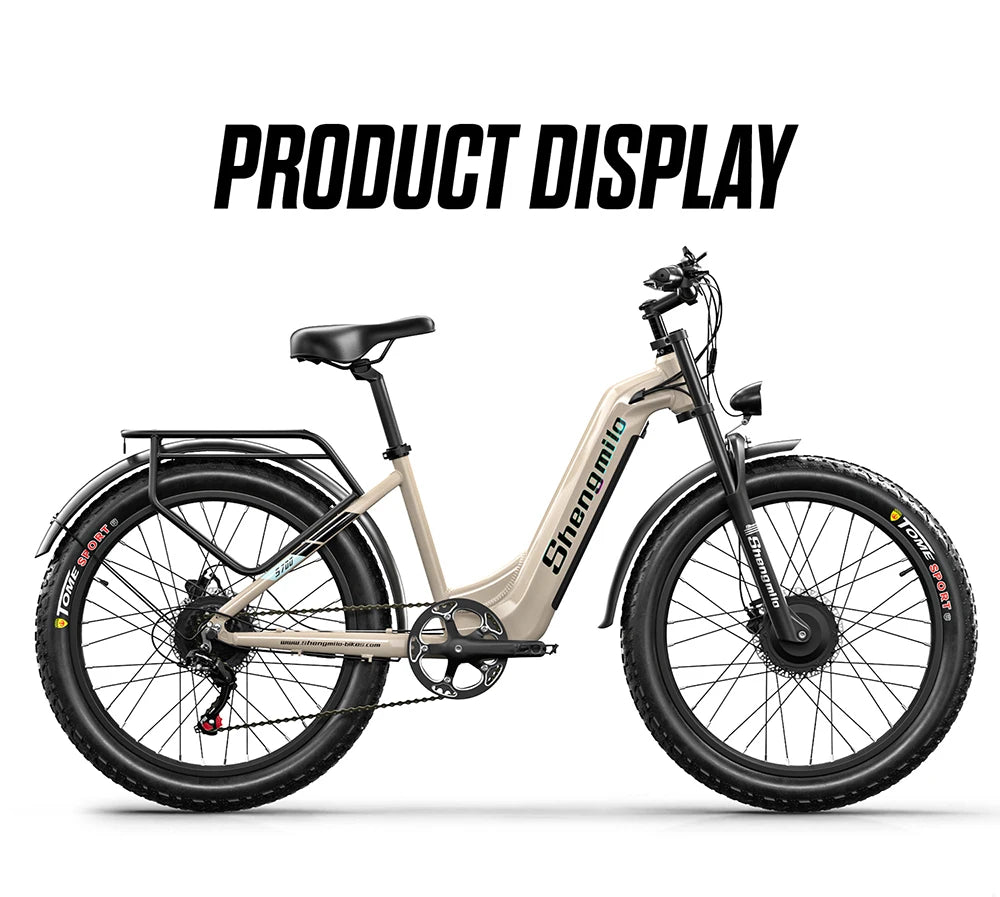 Shengmilo S700 Electric Bike for Adults 2000W Dual Motor, 48V17.5AH Removable Battery Electric Bicycle ,26Inch Fat tire e bike