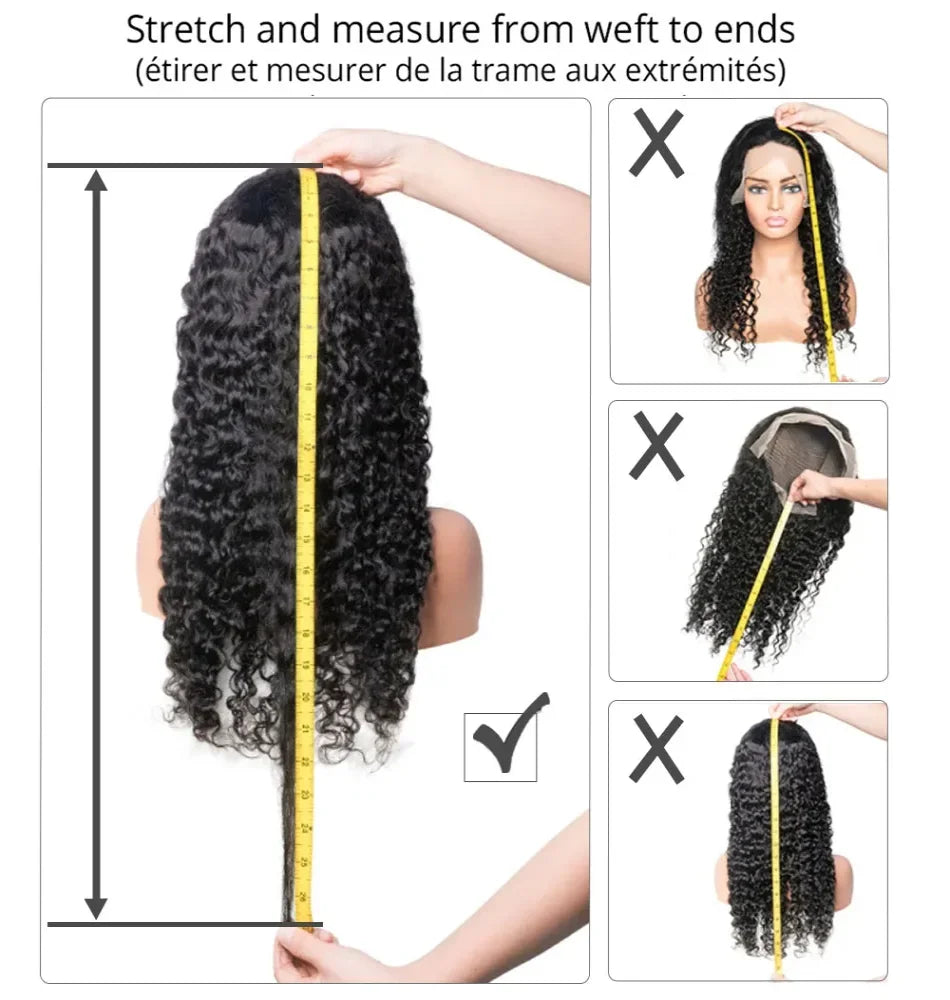 200 Density Water Wave Lace Front Wig 4x4 5x5 Lace Closure Wig 13x4 13x6 hd Lace Frontal 360 Curly Human Hair Wigs for Women