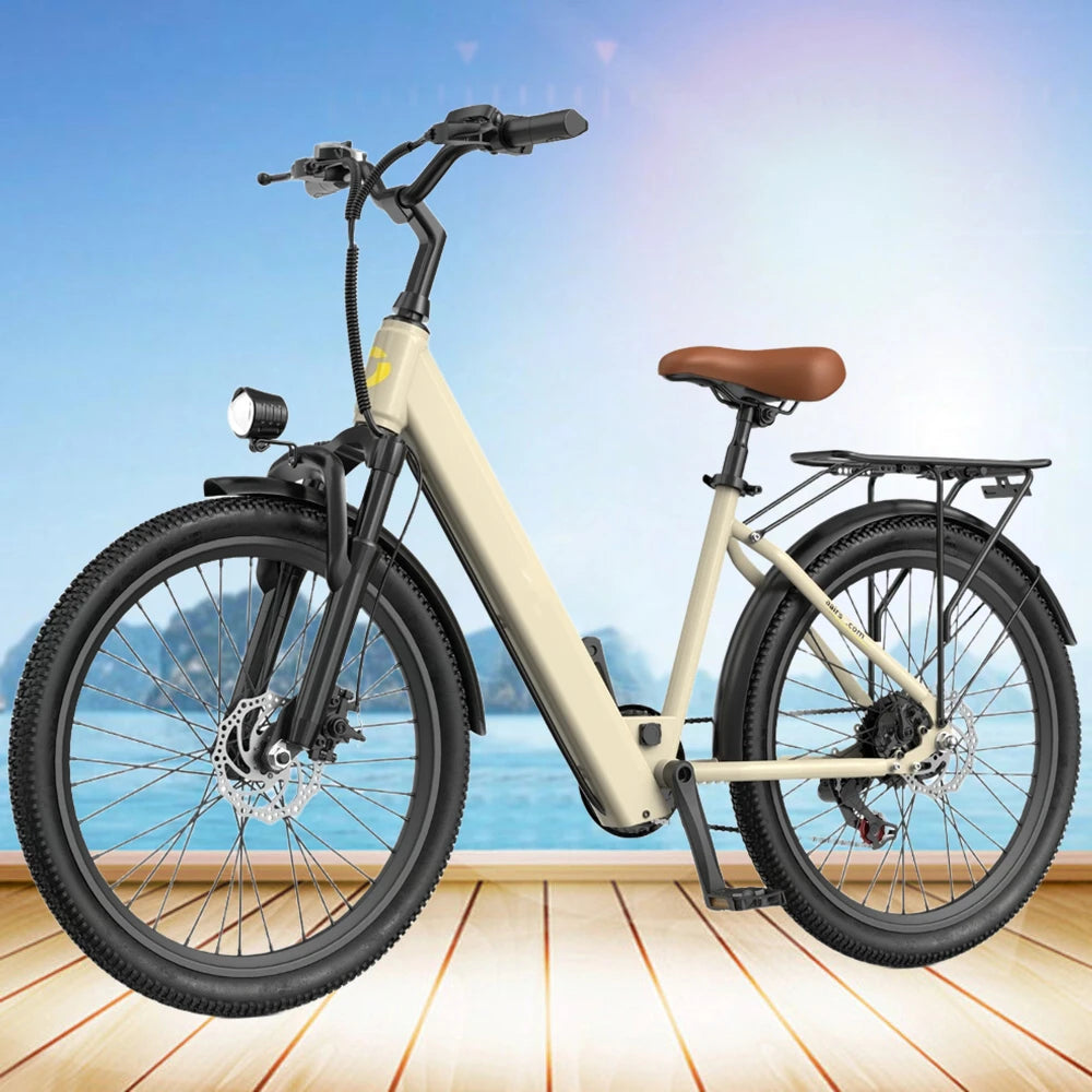 24" Adult 650W Peak Motor Electric Mountain E Bike Electric Bicycle 23.9Mph 33Miles 36V 13AH Electric EBike for Adults