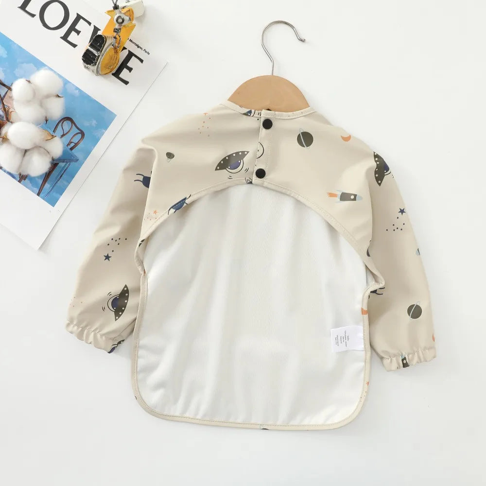 Children's Waterproof Anti-dress Bib Baby Eating Bib Super Soft Waterproof Baby Rice Pocket To Prevent Dirty Feeding