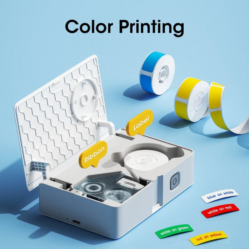 Niimbot B18 Thermal Transfer Label Printer Mini Label Maker for Perfume/Cable/Garden Self-Adhesive Labels Long-term Storage