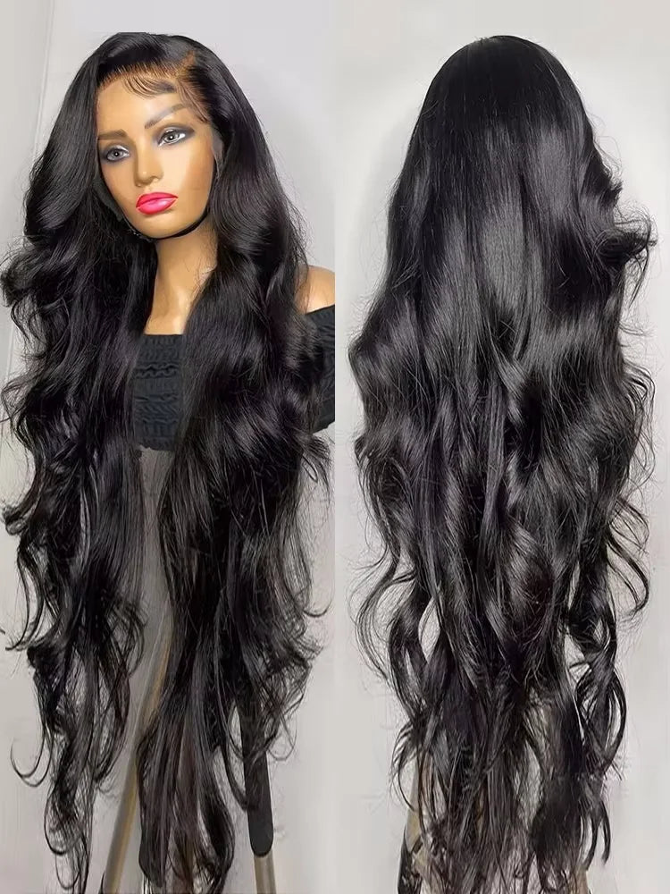 30 Inch Body Wave 13x6 Hd Lace Frontal Wig 250 Density 100% Peruvian Human Hair Pre plucked Lace Front Wigs For Black Women