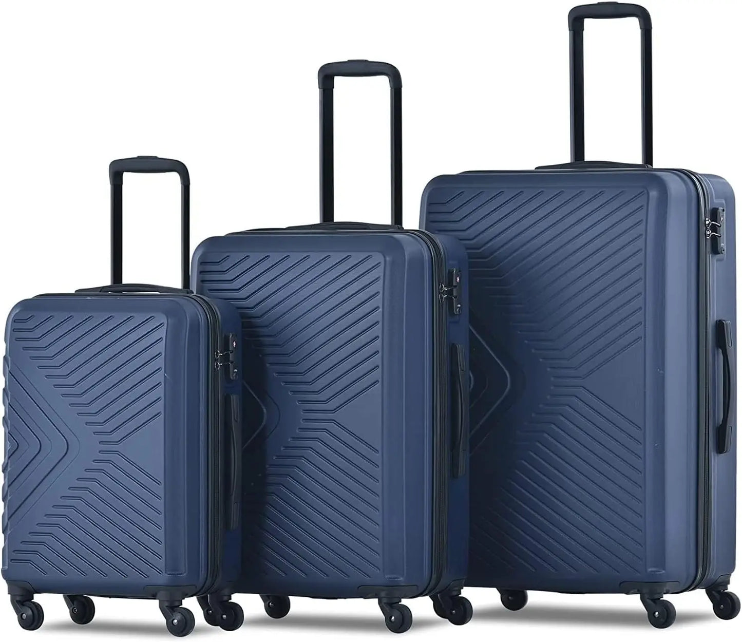 Travelhouse Luggage Set 3 Piece Suitcase Set Double Spinner Wheels TSA Lock Carry-on luggage Clearance (20inch 24inch 28inch)
