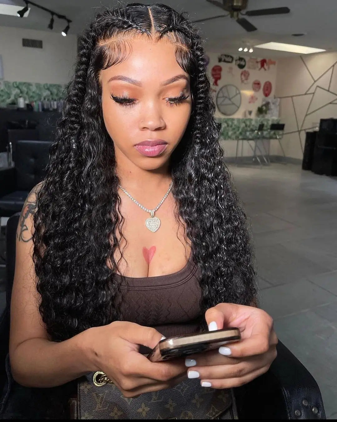 46 Inch Curly Wigs Deep Wave Human Hair 13x6 Lace Frontal Wigs 300% Density Glueless Wigs Human Hair 13x4 360 HD Lace Front Wigs