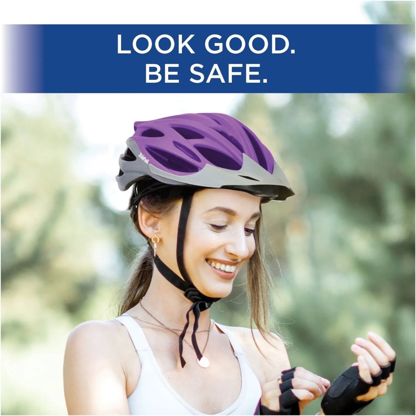 Youth Full-Coverage Bike Helmet, Lilac – Age 8+, 24 Vents, Adjustable Fit, with Visor