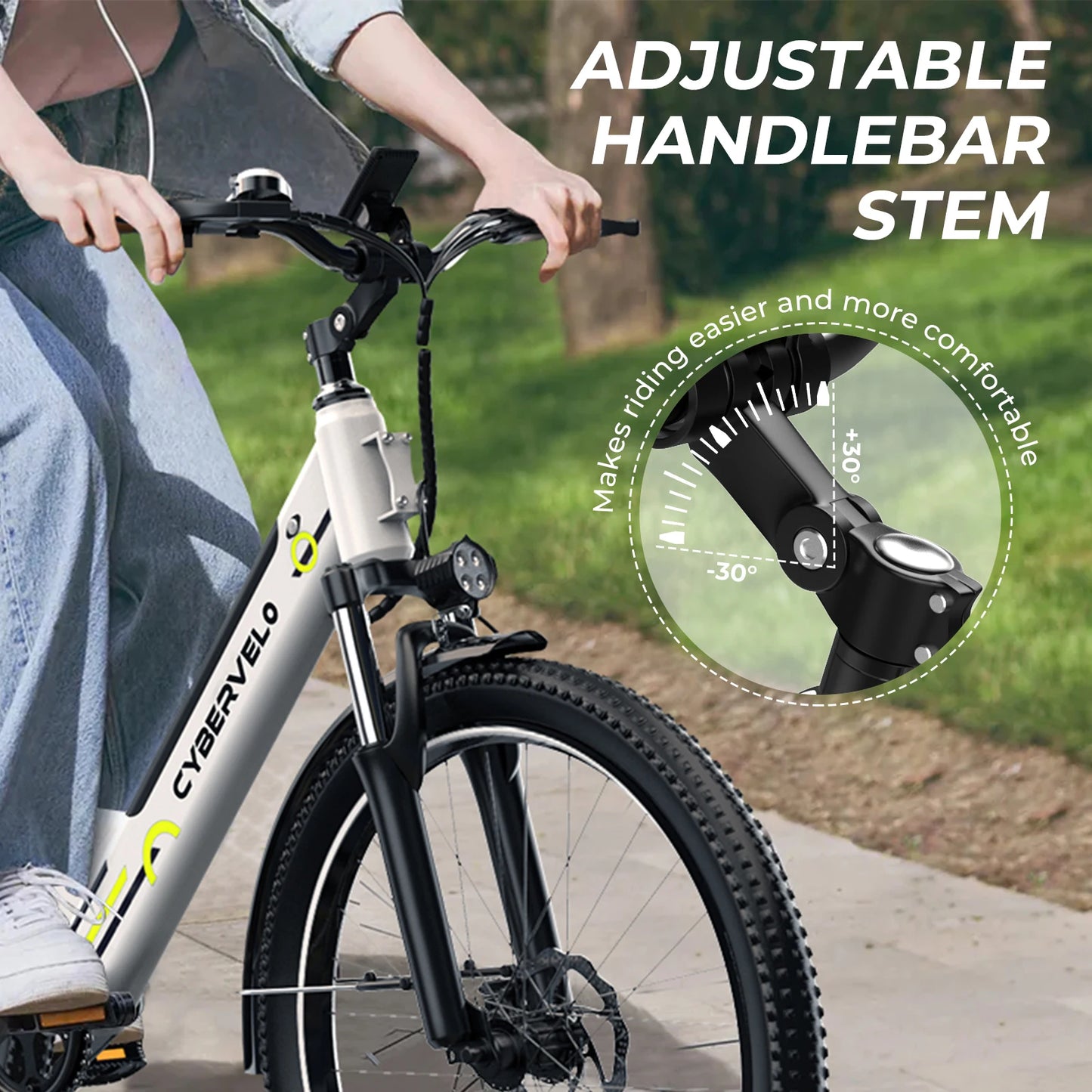 Lady EBike, City bike 7-Speed shimano shift 1000W Removable Battery E-Bike, Long Range 80 Miles, 26 inch Electric bike