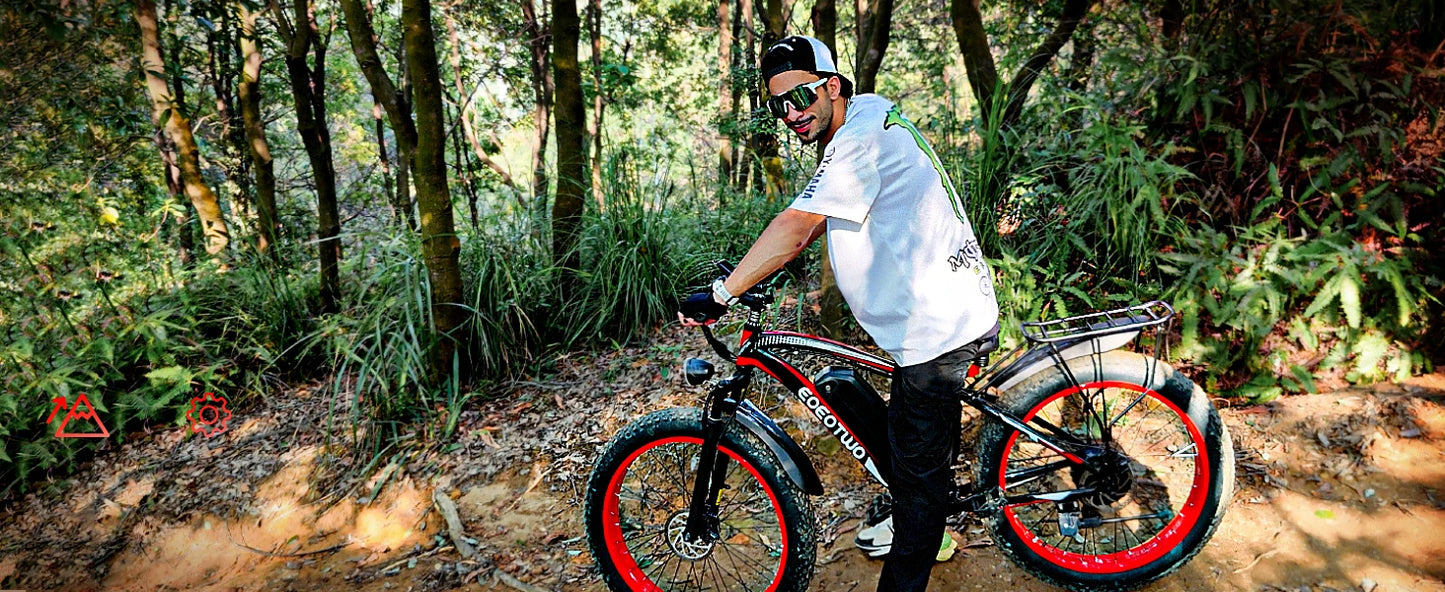 EOEOTWO E01 Electric Bike Adults,1500W Ebike,34MPH 60Miles Electric Mountain Bike,26" Fat Tire Electric Bicycle+1 Year Warranty