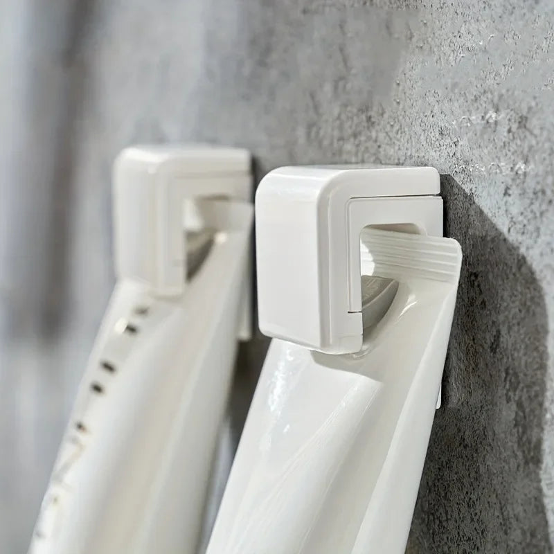 Punch-free Toothbrush Holder Wall-mounted Toothpaste Holder Storage Rack Holders Organizer Bathroom Accessories