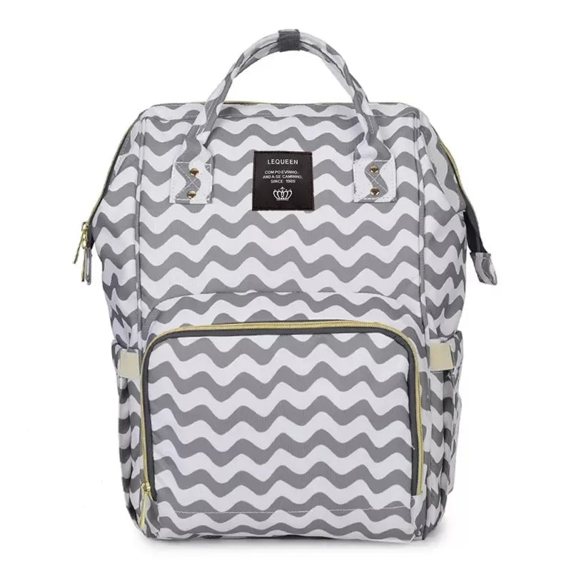 Lequeen Mummy Maternity Diaper Bag Backpack Nappy Bag Large Capacity Stroller Bag Travel Diaper Backpack for Baby Care