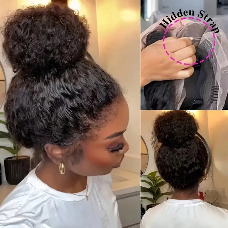 360 HD Full Lace Curly Wigs Human Hair Preplucked 13x6 13x4 Lace Frontal Wig Deep Wave Glueless Human Hair Ready To Wear 30Inch