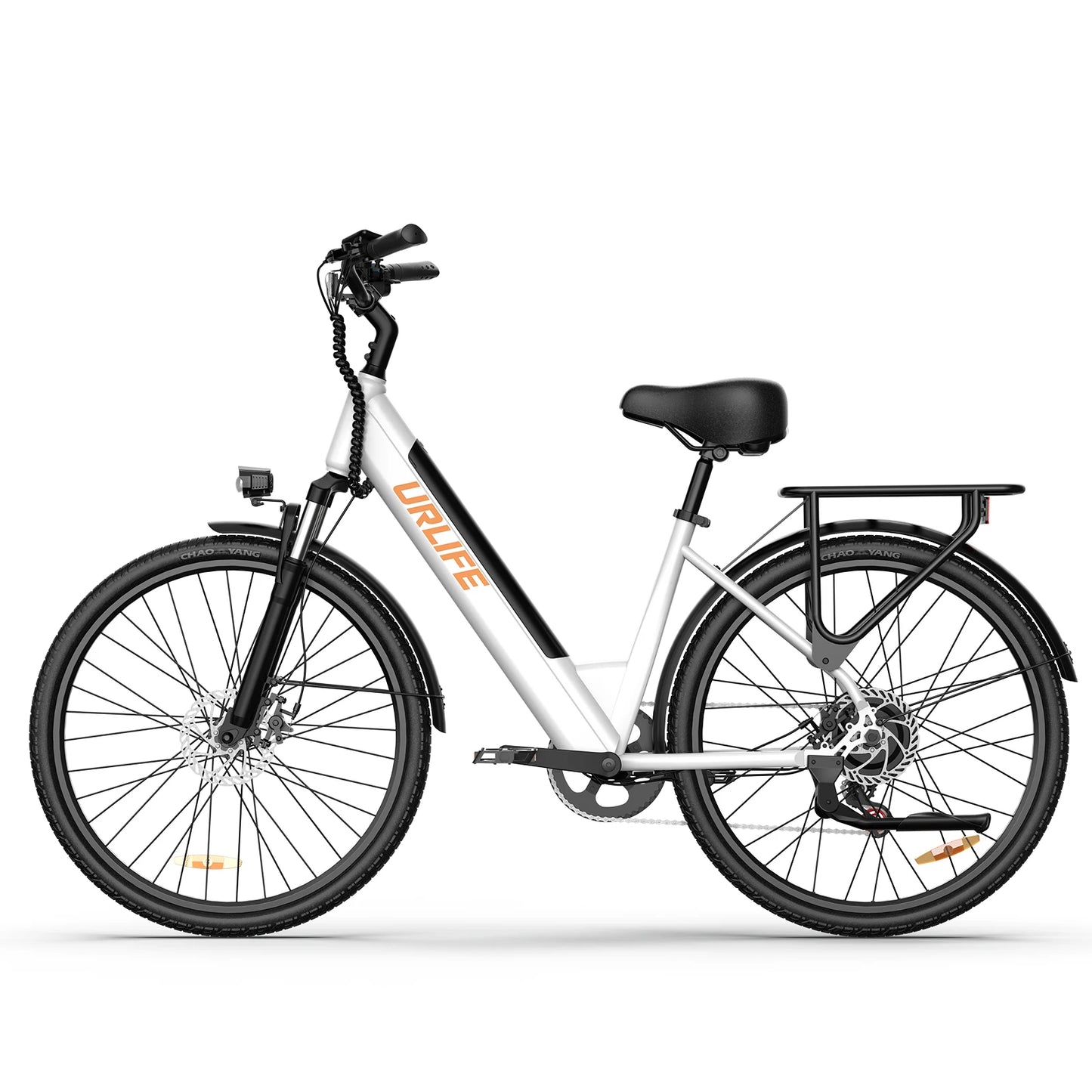 URLIFE E26 Adult EBike 250W 48V10.4AH Battery City Commuter Electric Bike 26 Inch Tires Electric Bicycle