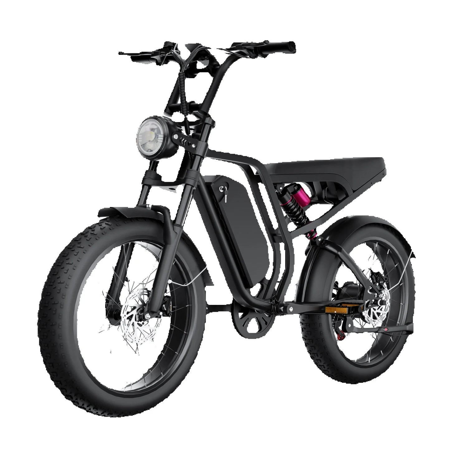 Electric Bike For Adults 20 Inch Anti-Explosion Tires1000W Motor 52V 20Ah Battery Full Suspension Off-Road E-Bike for Men Women