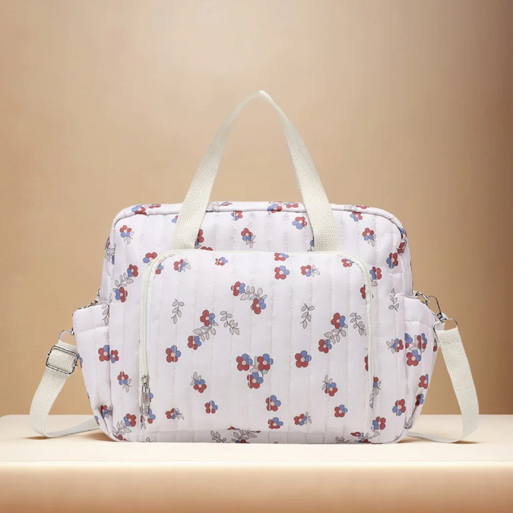 Floral Maternity Bag Large Capacity Maternity Pack Toiletry Luggage Bag for Labor and Delivery