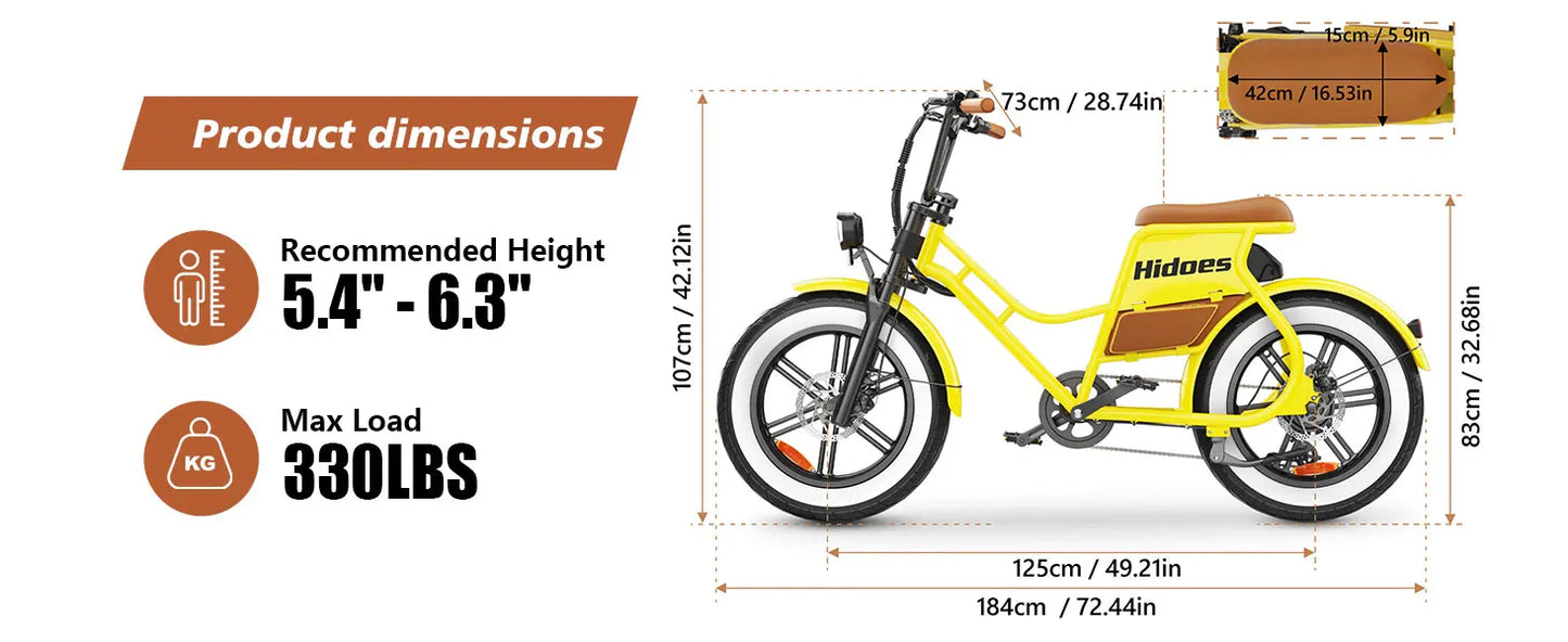 Adult Electric Bike,Hidoes C8 700W E Bike for Adults 25Mph & 55Miles(PAS Mode) Range,17Ah Removable Battery Comfortable E-bikes
