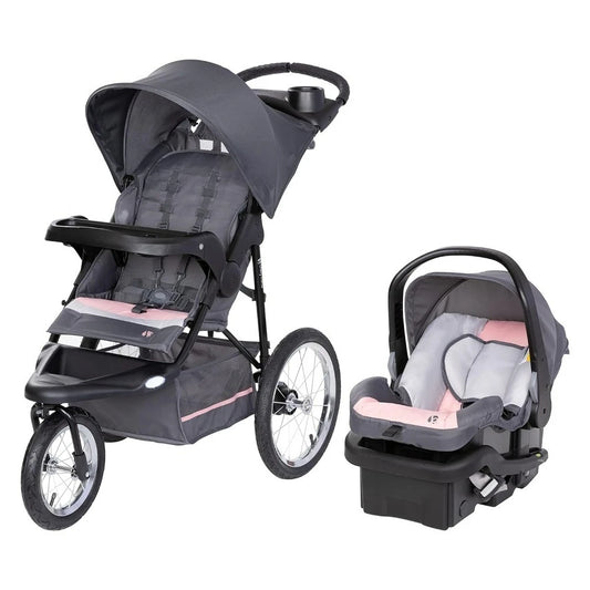 Upgraded version Jogger Travel System with Infant Car Seat, Dash Pink,Lightweight steel frame construction-NEW,Hot-Sell!