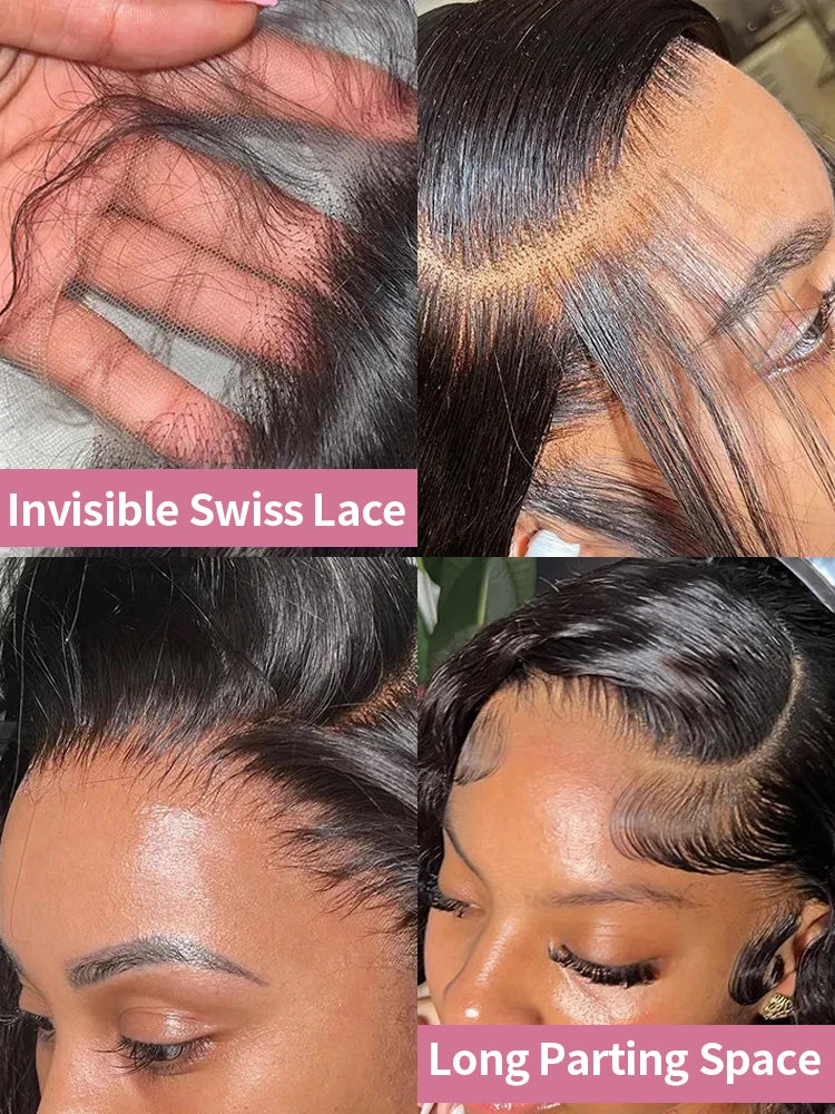 HD Lace Wigs 13x6 Straight Human Hair Wigs 300% Density 40 46 Inch 13x4 360 Full Lace Frontal Wigs 7x5 Glueless Wigs Human Hair