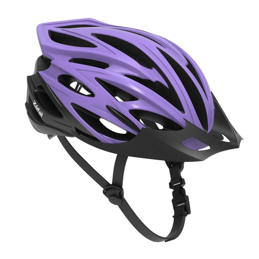 Youth Full-Coverage Bike Helmet, Lilac – Age 8+, 24 Vents, Adjustable Fit, with Visor