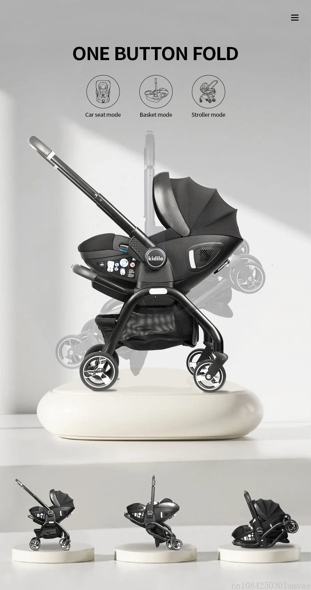 New baby stroller, Multi functional two-way newborn stroller, baby car seat ECE, 4in1 baby carriage