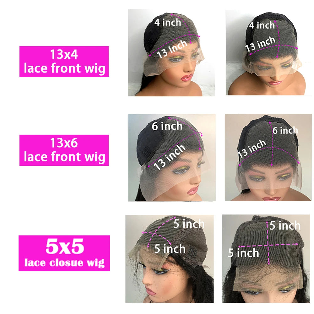 180 Density 13x4 Bone Straight Lace Front Wig 30 40 Inch 5x5 13x6 Hd Transparent Lace Frontal Human Hair Wig For Black Women