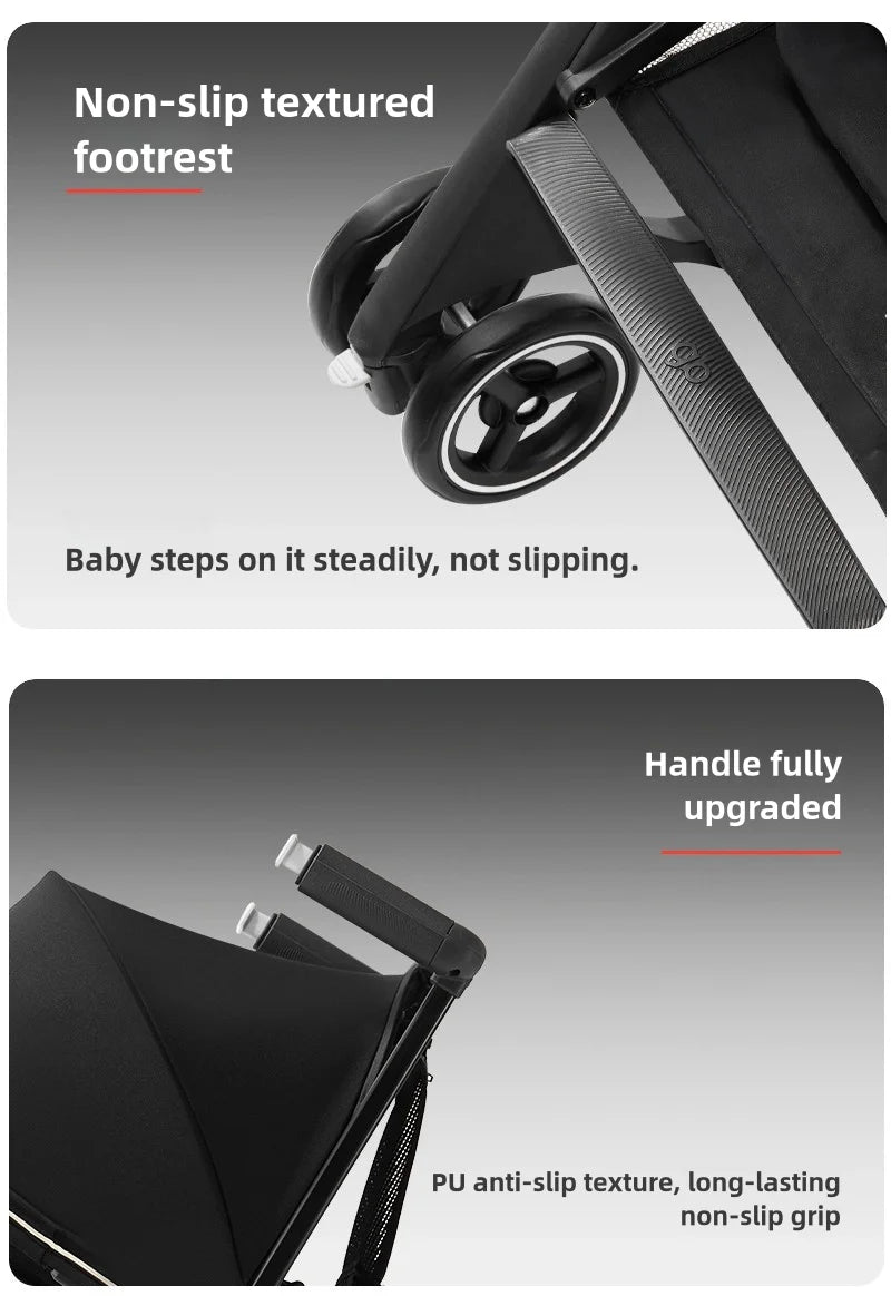 gb Pockit 3H baby Steoller (Includes Free Armrest), All-Terrain, Lightweight Stroller, Travel-Friendly