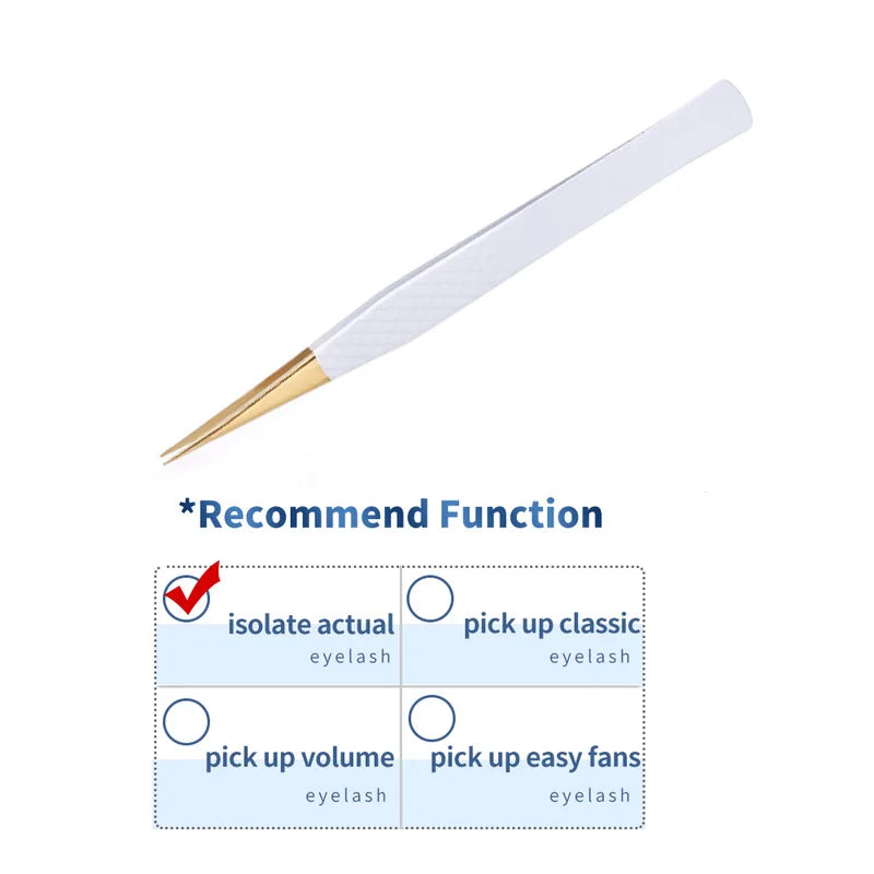 1PC False Lashes Eyelashes Extension Tweezers Mega volume Mink Make Fans Boot isolation Pliers Nail Clips Beauty make up Tools