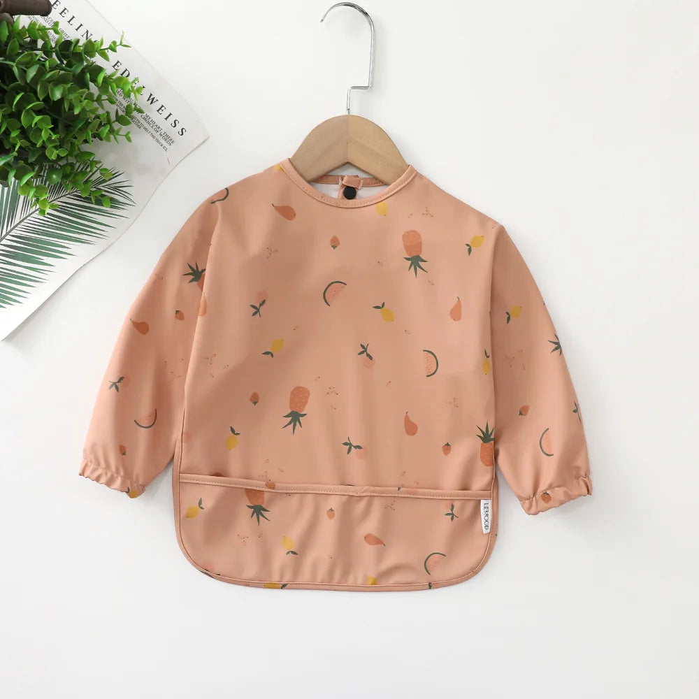 Children's Waterproof Anti-dress Bib Baby Eating Bib Super Soft Waterproof Baby Rice Pocket To Prevent Dirty Feeding