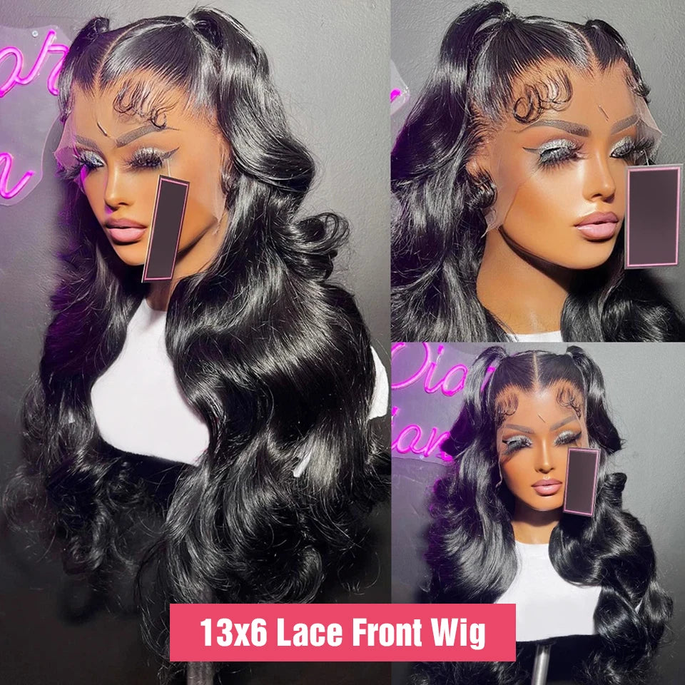 6x4 Pre Cut Glueless Wig Human Hair Ready To Wear And Go Preplucked Body Wave 13x6 HD Lace Frontal Human Hair Wigs For Women 200