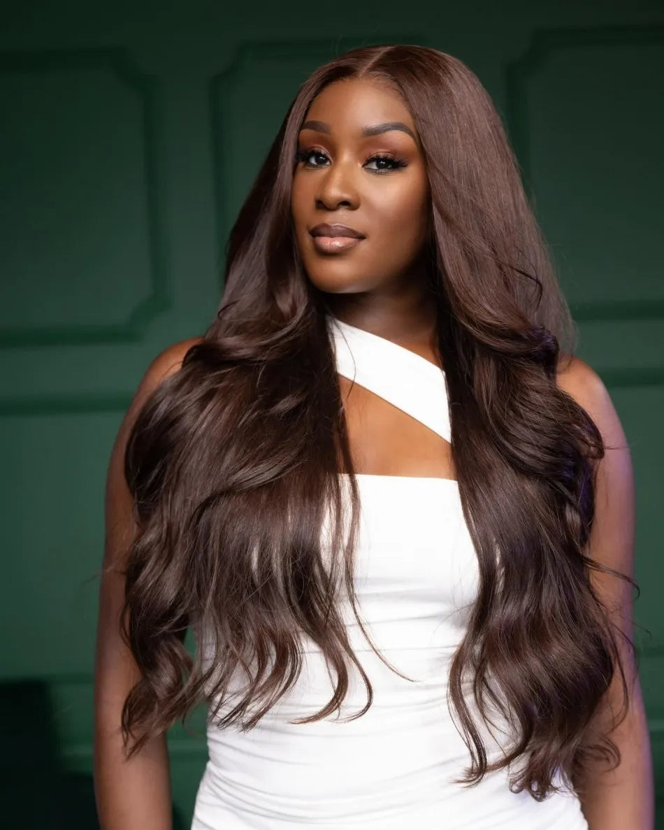 Body Wave Wig 13x6 Hd Lace Frontal Wig Chocolate Brown Lace Front Wig 30 32 inch 250 Density Human Hair wigs for women Choice