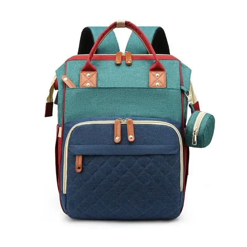 Waterproof Wear-resistant Mom Backpack Multiple Compartments Diaper Bag Large Capacity Lightweight Mother Baby Bag Outdoor Bag