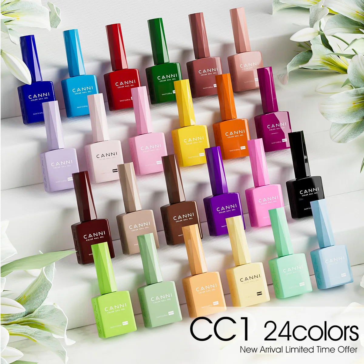 30pcs/set CANNI TPO FREE HEMA FREE Gel Polish VIPKit WholeSet New Learner Nail Maincure Gel Varnish Branded Suitcase