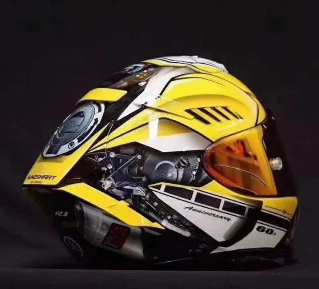 Full Face Motorcycle helmet X-14  X14 yellow HA  RIM 1 helmet Riding Motocross Racing Motobike Helmet Casco De Motocicleta