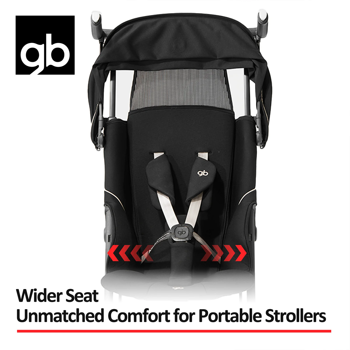 gb Pockit 3H baby Steoller (Includes Free Armrest), All-Terrain, Lightweight Stroller, Travel-Friendly