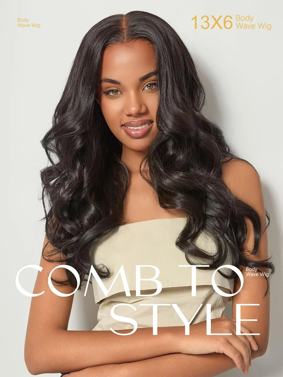Natural Brazilian Human Hair Wig 40 Inch 200% Density Body Wave 360 5*5 13*4 13*6 HD Transparent Lace Frontal Wig for Women
