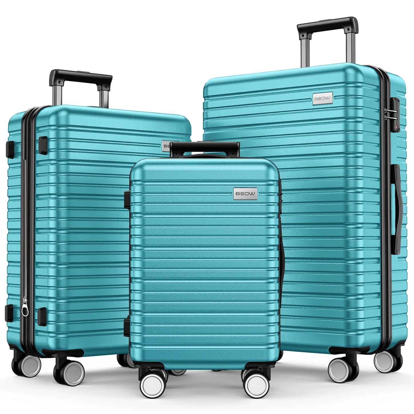 Luggage Sets 3 Piece 20/24/28 Inch Expandable Hardside Lightweight Durable Suitcases with Spinner Wheels, TSA Lock For Women Men