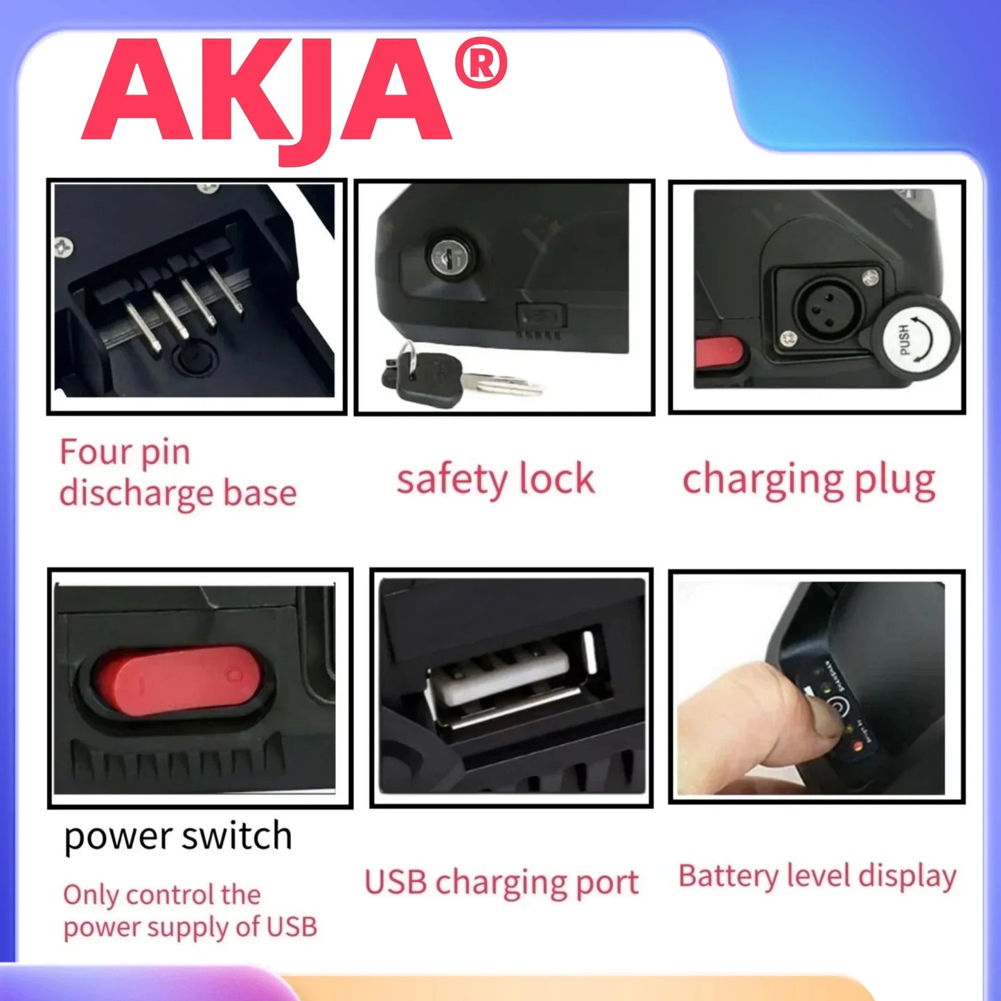 Air fast transportation，New Full Capacity Power，18650 Hailong Battery，36V20AH Lithium Battery Pack，Suitable for 250-3000W