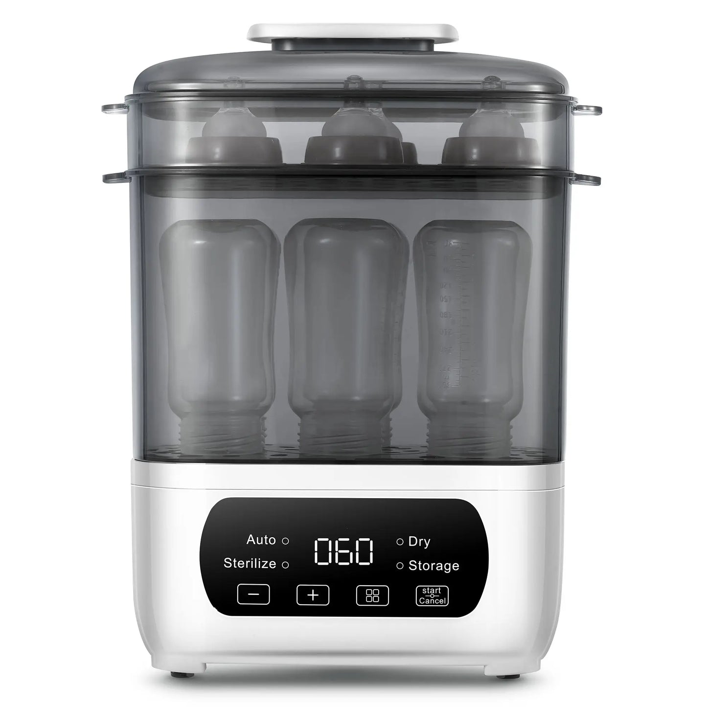 4-in-1 Baby Bottle Sterilizer & Dryer | Steam Sanitizer with LED Touch Control & Auto Shut-off - Universal for All Bottles