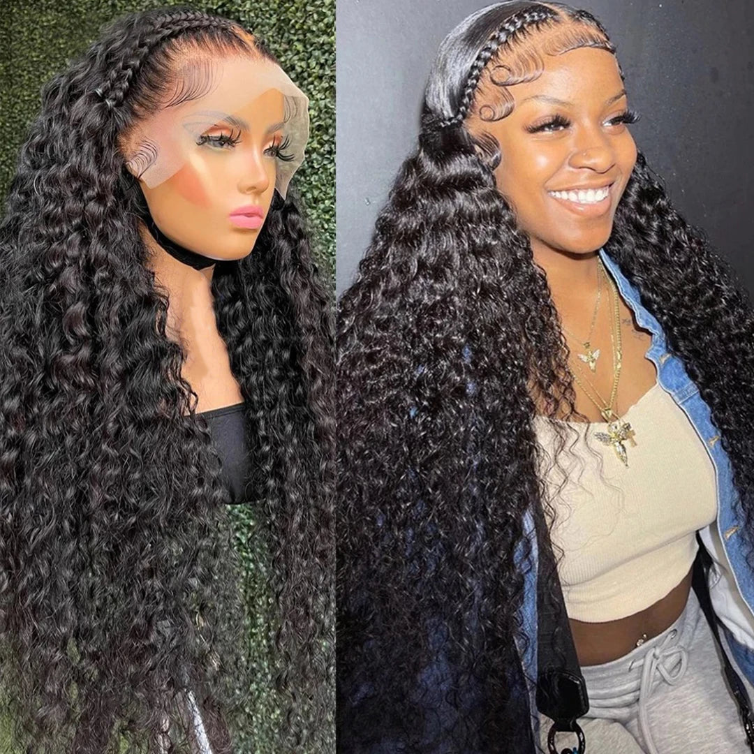 40 42 Inch 13x4 13x6 Water Wave HD Lace Front Wigs For Black Women Curly 360 Full Lace Wigs Human Hair Wet Deep Wave Frontal Wig
