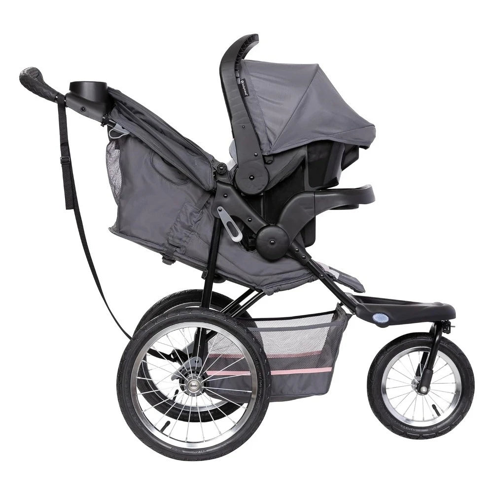 Upgraded version Jogger Travel System with Infant Car Seat, Dash Pink,Lightweight steel frame construction-NEW,Hot-Sell!