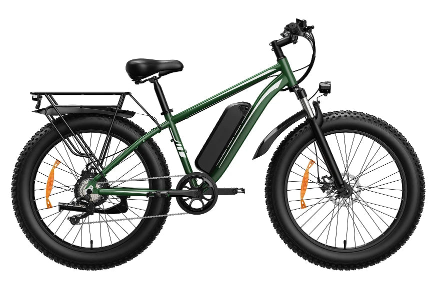 EBike 1000W Peak Power 48V15AH Battery Electric Bikes Double Shock Absorber 26-inch All-terrain Fat Tire Aldult Electric Bicycle