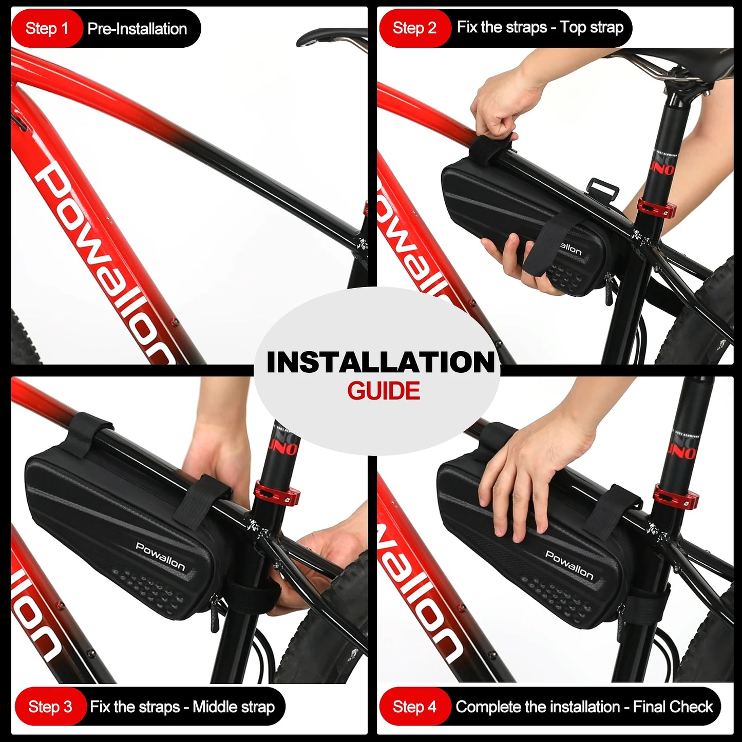 36V 48V EBIKE Battery - 10AH 13AH 20AH Options, E-Bike Triangle Battery with Hard Case Waterproof Case Bag, A+ Branded Cells