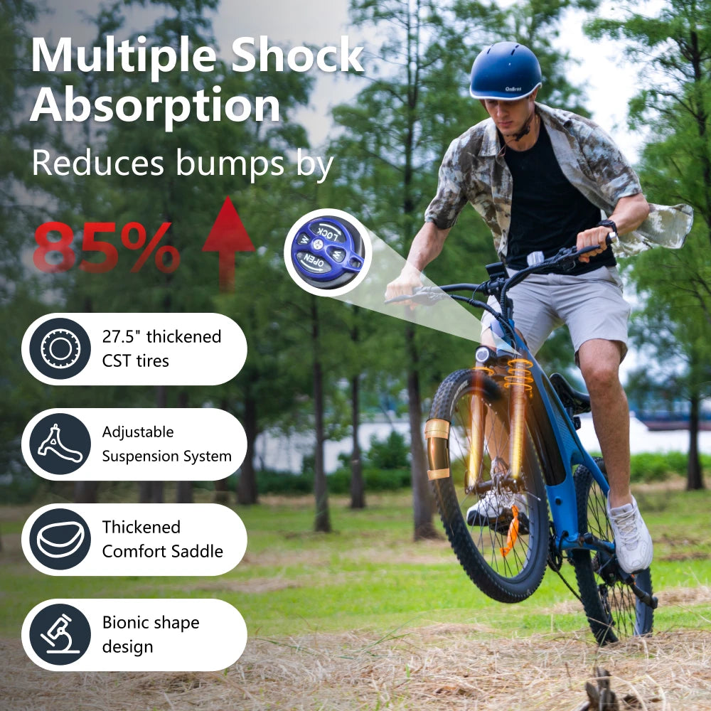 HX Q5 2000W Ebikes 57KM/H Electric Bicycle 27.5 Inch Adults Electric Bike Removable battery Electric E Bikes Mountain Ebike