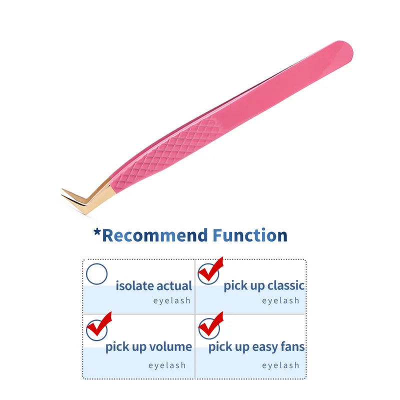 1PC False Lashes Eyelashes Extension Tweezers Mega volume Mink Make Fans Boot isolation Pliers Nail Clips Beauty make up Tools