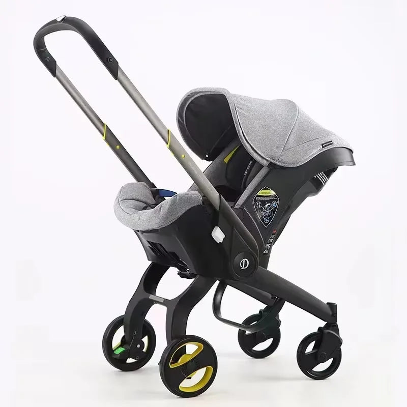 4 in 1 Baby Stroller Lightweight Stroller Baby Carriage Baby pram Baby Safety Cart Carriage Travel System High Quality Senior