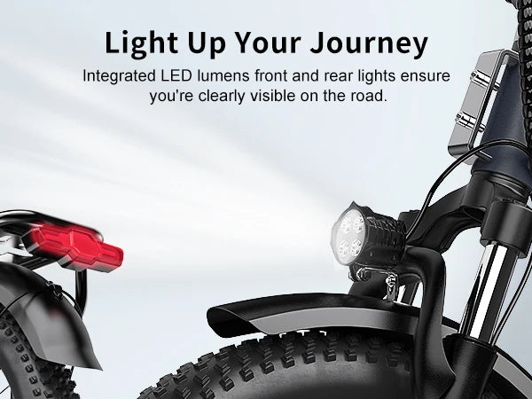 1000W Folding Electric Bike,48V 20.8AH Removable Battery EBike,30+MPH,80 Miles Max Range Electric Bike for Adults, 20" Fat Tire