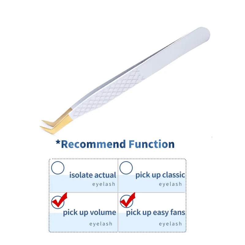 1PC False Lashes Eyelashes Extension Tweezers Mega volume Mink Make Fans Boot isolation Pliers Nail Clips Beauty make up Tools