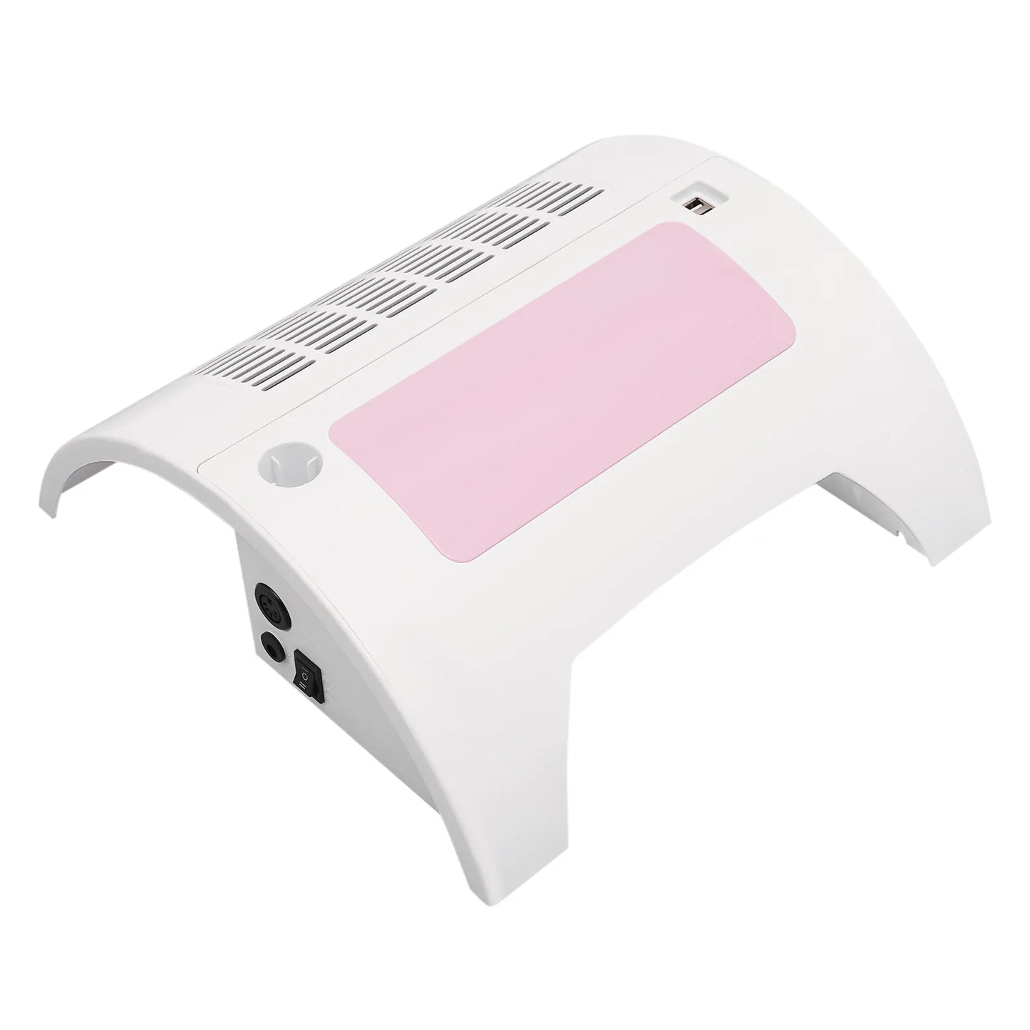 5 in 1 Manicure Lamp Nail Dust Collector with Nail Drill Hand Rest and LED Desk Lamp for Gel Polish for Nail Salon and Home Use