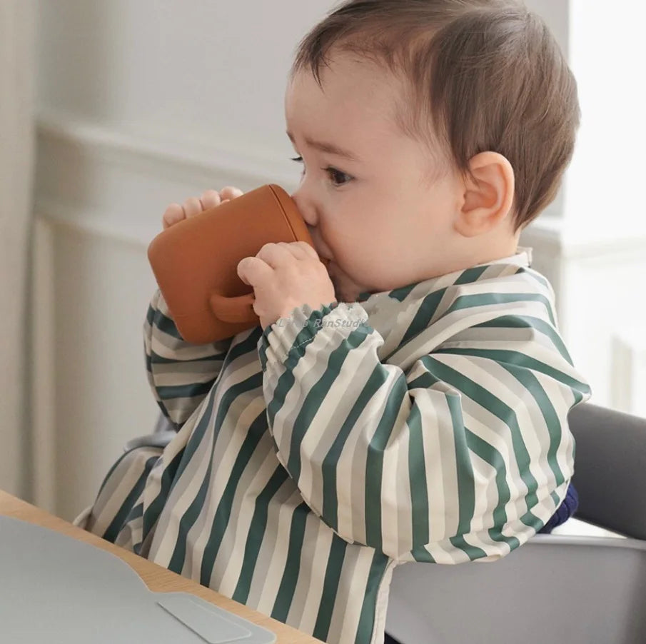 Children's Waterproof Anti-dress Bib Baby Eating Bib Super Soft Waterproof Baby Rice Pocket To Prevent Dirty Feeding
