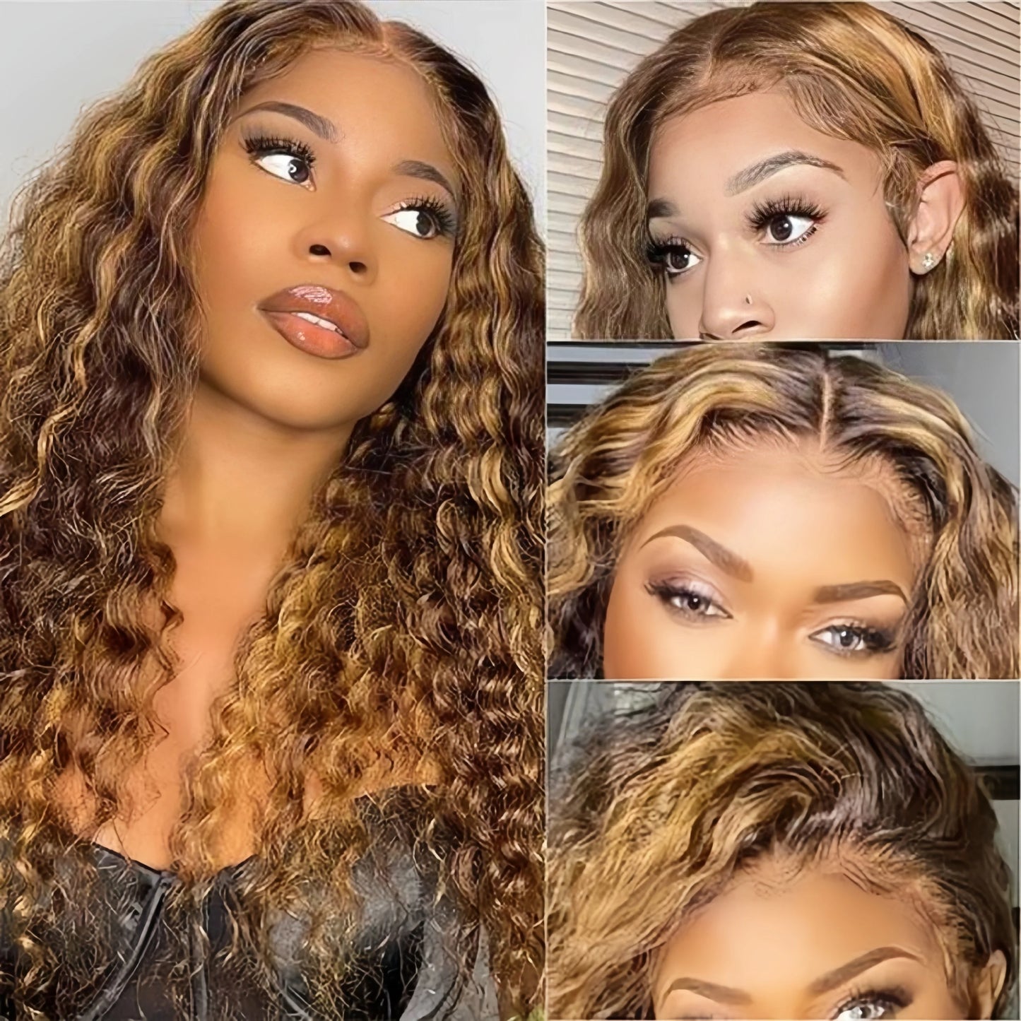 13x4 HD Lace Frontal Wig P427 Highlight Wig Human Hair Water Wave Lace Front Wig 30 Inch Brazilian Deep Wave 13x6 Lace Front wig
