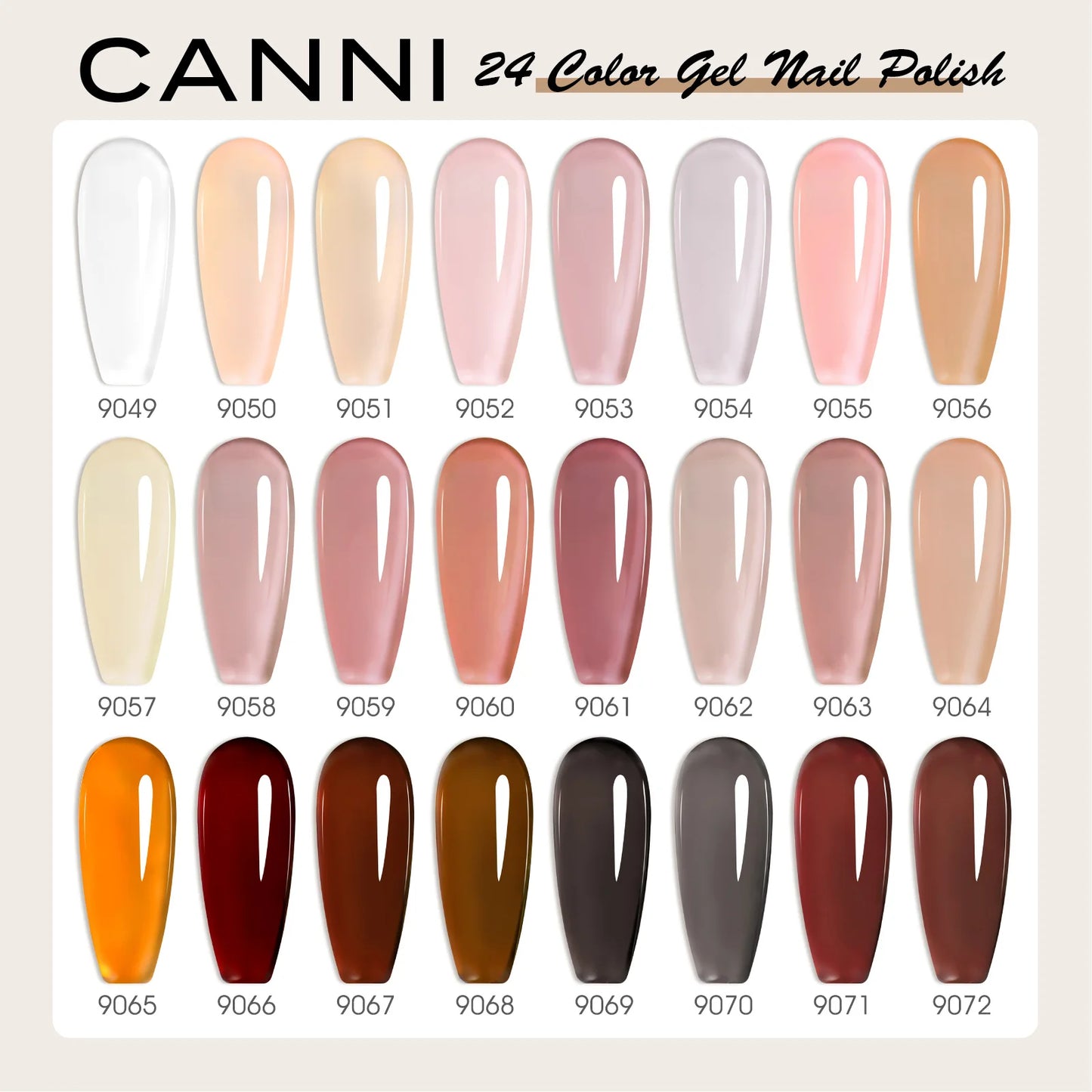 30pcs/set CANNI TPO FREE HEMA FREE Gel Polish VIPKit WholeSet New Learner Nail Maincure Gel Varnish Branded Suitcase
